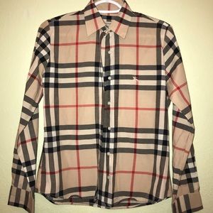 Burberry Long Sleeve Button Up